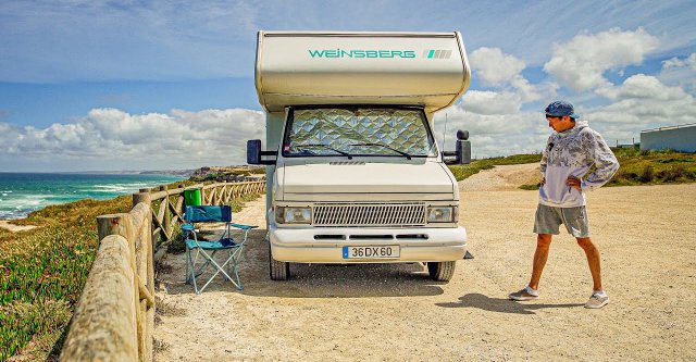 Обзор автодома в котором живут 24/7 в Португалии :)